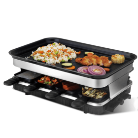 Raclette Grill, Non-stick (Color: Black)