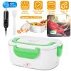 1L Travel Thermal Bento Box w/ 2 Removable Compartments and Spoon 