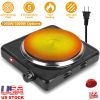 1500W Portable Electric Single Burner Hot Plate with 5 Temperature Adjustments & Non Slip Rubber Feet