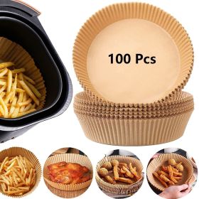200PCS Non-stick Disposable Air Fryer Parchment Liners, 6.3In Round (Option: 100pcs)