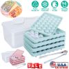 132Pcs (4 Packs) Small Ice Ball Mold with Lid Bin
