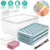 132Pcs (4 Packs) Small Ice Ball Mold with Lid Bin