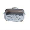 Rectangular Air Fryer Liners; Foldable Silicone Tray