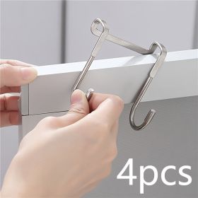 Stainless Steel Heavy Duty Double S-Shaped Hook Hanger, Metal (Quantity: 4pcs-A)