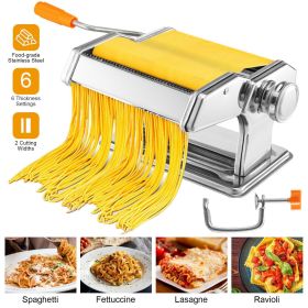 Pasta Maker Roller Machine (Color: Silver)