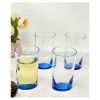 Set of 4 Hi Ball (15oz) Oval Halo Acrylic Drinkware Set