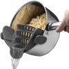 Adjustable Silicone Clip On Pot Strainer