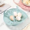 1pc Silicone Steamer Basket With Feet And Handle