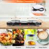 Electric Double Burner Hot Plate Stove with Non Slip Rubber Feet, 5 Temperature Adjustments